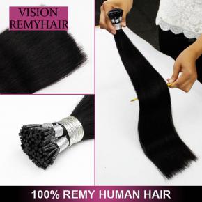 Wholesale Pre Bonded Double Drawn Remy Hair i Tip Raw 