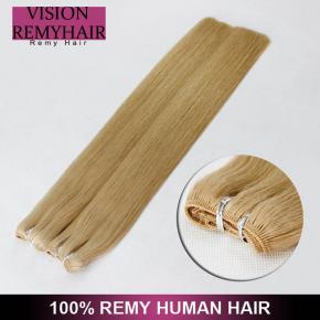 Straight Blonde Hair Weft Single Color 613