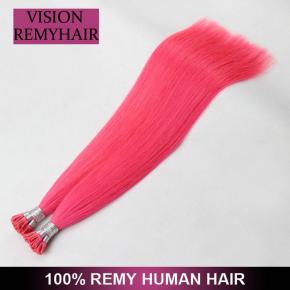 Wholesale Double Drawn i Tip 100 Virgin Indian Remy Hair Extensions